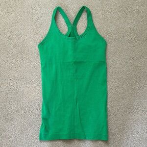 Lululemon Ebb to Street tank size 4 green